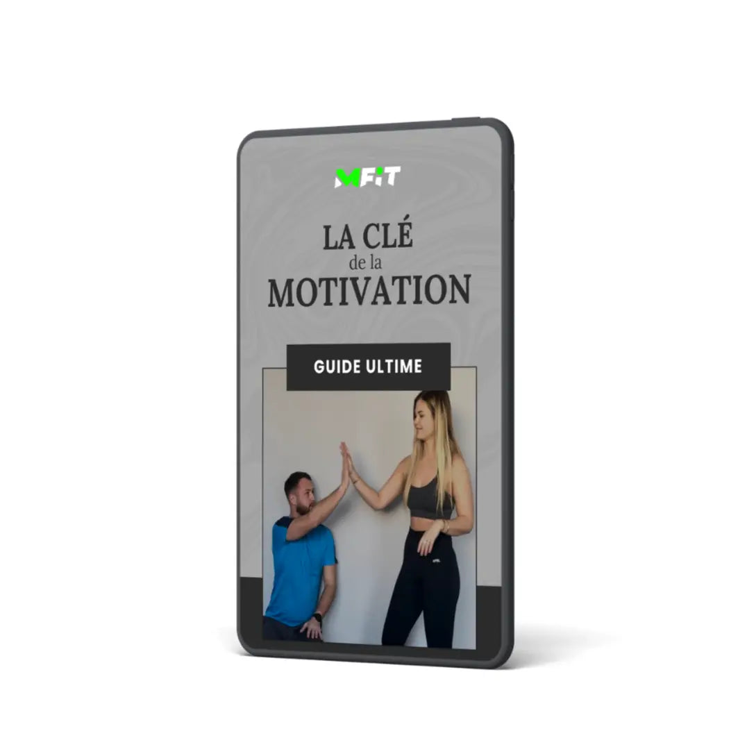Ebook "La Clé de la Motivation" – Guide ultime pour rester motivé(e) et atteindre ses objectifs sportifs. Format numérique, accessible immédiatement.